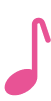 Pink eighth not.e